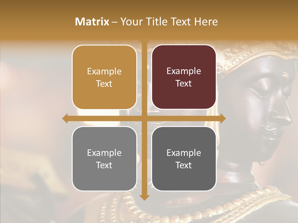 Gold Zen Prayer PowerPoint Template