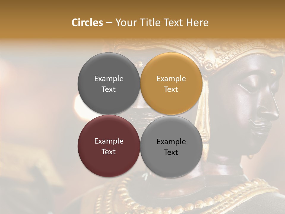 Gold Zen Prayer PowerPoint Template