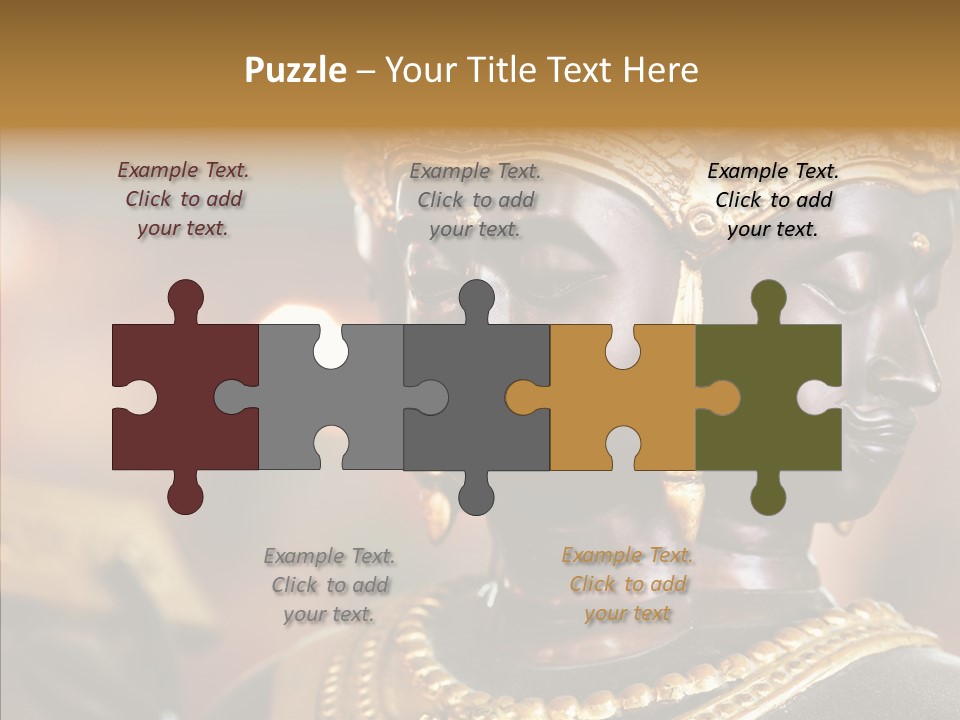 Gold Zen Prayer PowerPoint Template