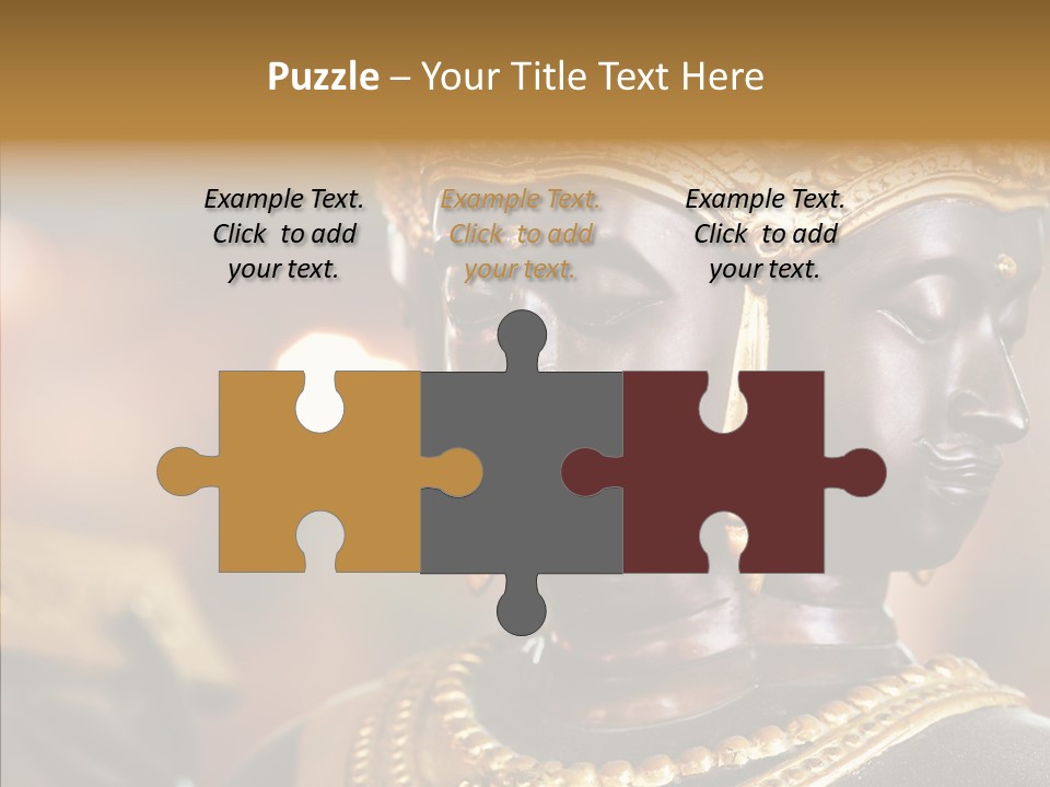 Gold Zen Prayer PowerPoint Template