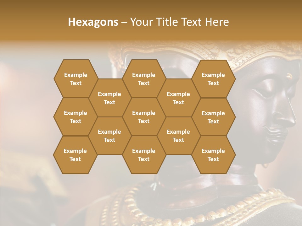 Gold Zen Prayer PowerPoint Template