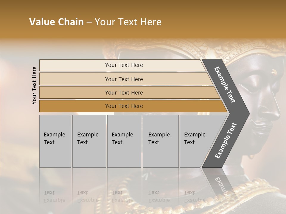 Gold Zen Prayer PowerPoint Template