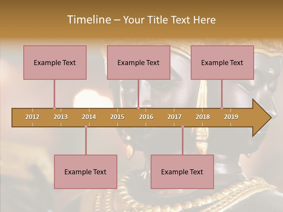 Gold Zen Prayer PowerPoint Template