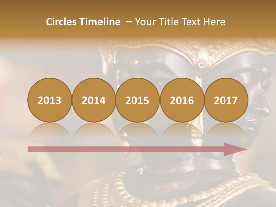 Gold Zen Prayer PowerPoint Template