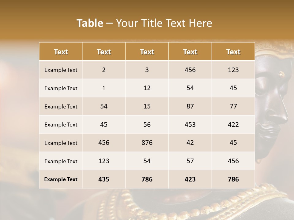 Gold Zen Prayer PowerPoint Template