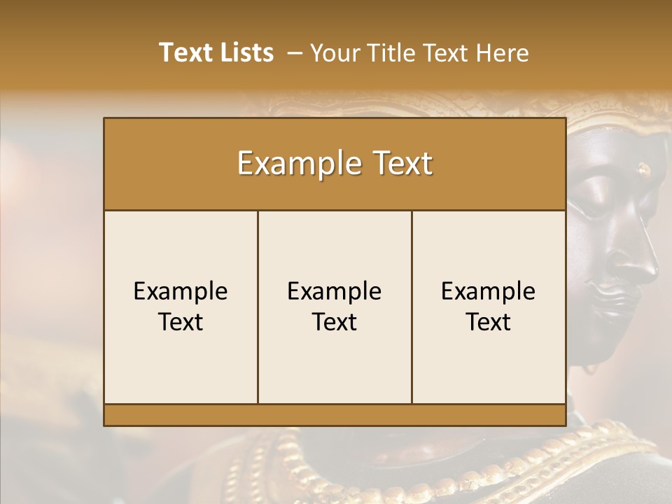 Gold Zen Prayer PowerPoint Template