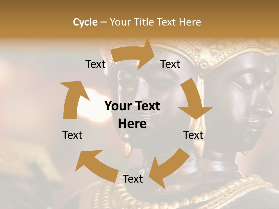 Gold Zen Prayer PowerPoint Template