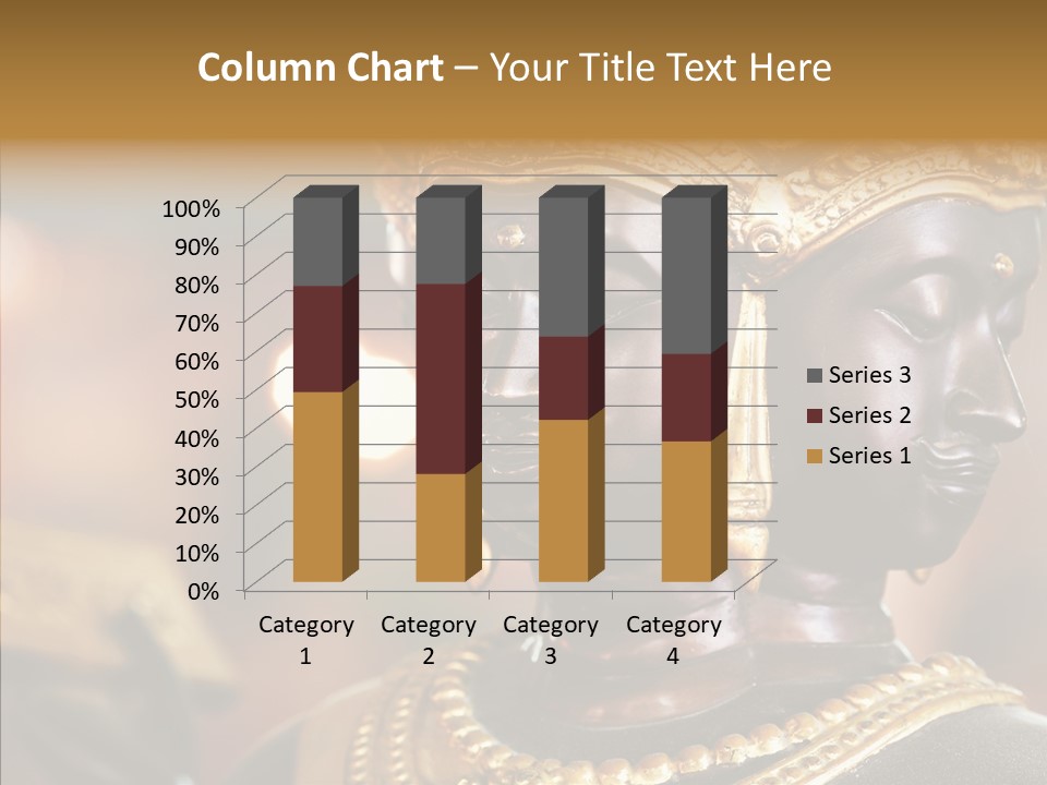 Gold Zen Prayer PowerPoint Template