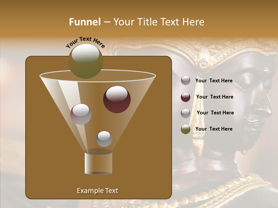 Gold Zen Prayer PowerPoint Template