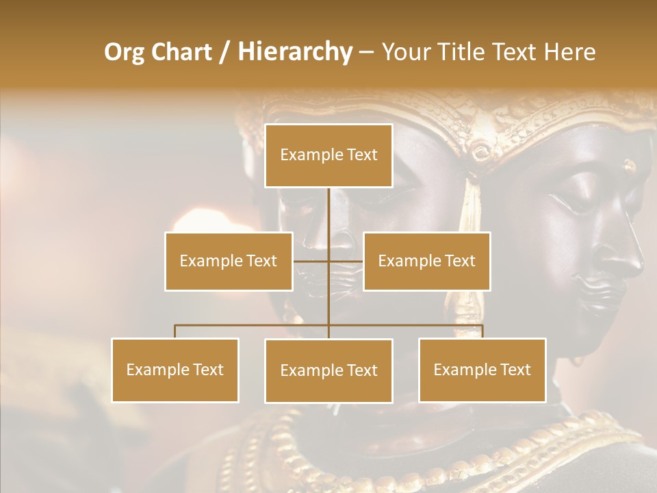 Gold Zen Prayer PowerPoint Template