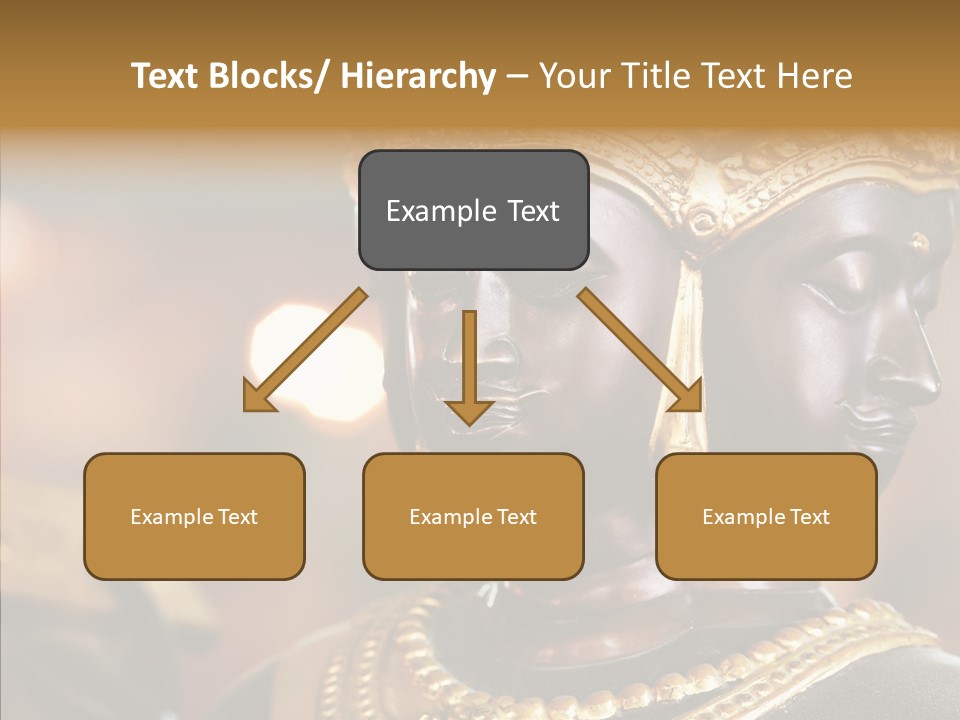 Gold Zen Prayer PowerPoint Template