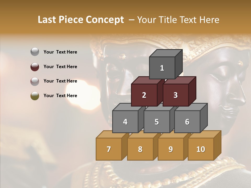 Gold Zen Prayer PowerPoint Template