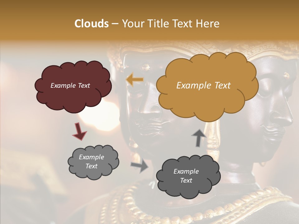 Gold Zen Prayer PowerPoint Template