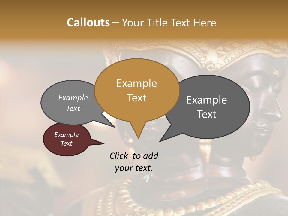 Gold Zen Prayer PowerPoint Template