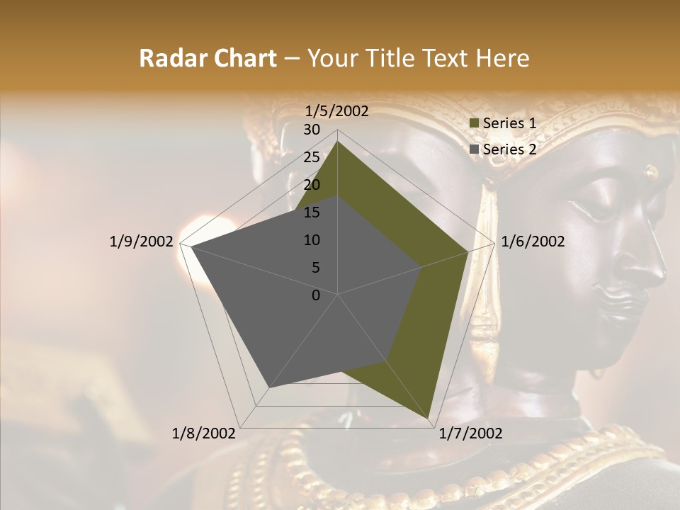 Gold Zen Prayer PowerPoint Template