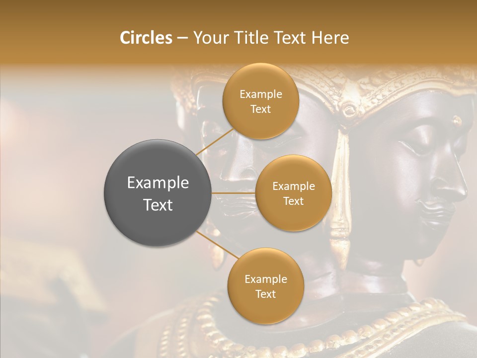 Gold Zen Prayer PowerPoint Template