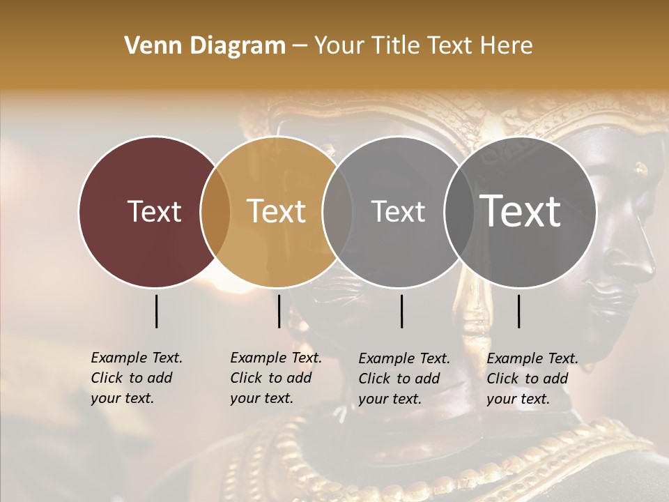 Gold Zen Prayer PowerPoint Template