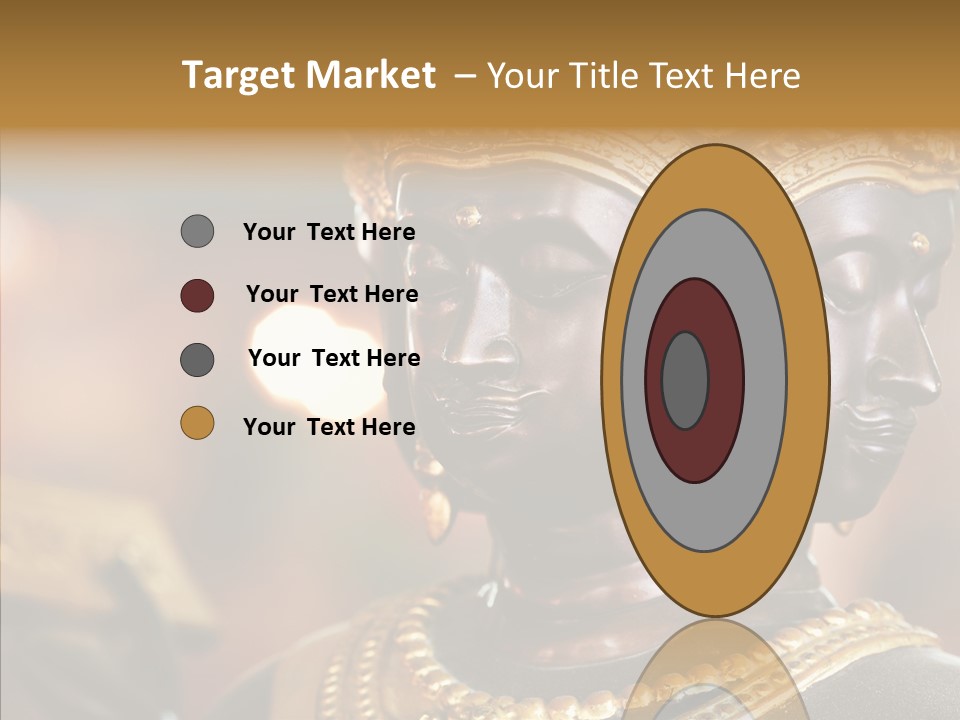 Gold Zen Prayer PowerPoint Template