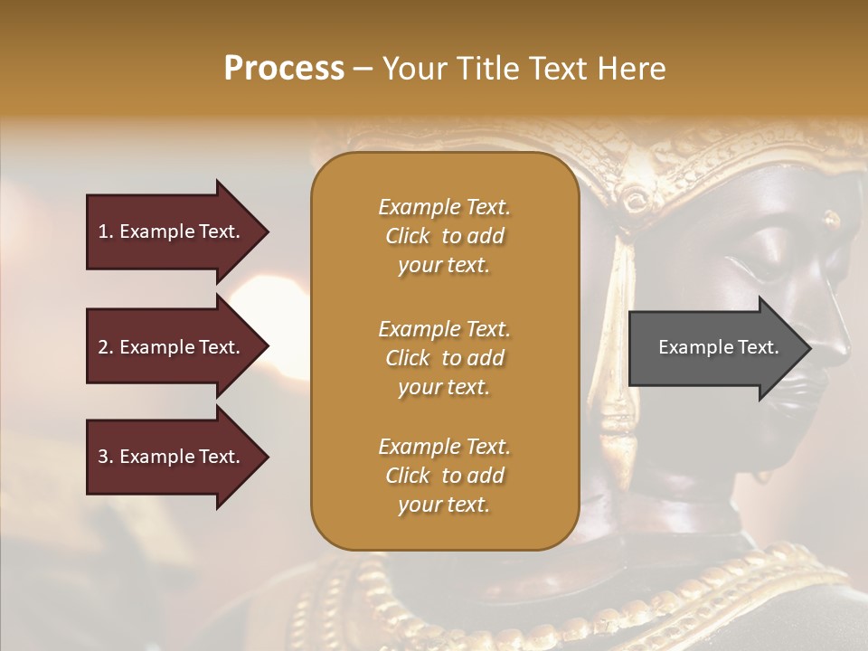 Gold Zen Prayer PowerPoint Template