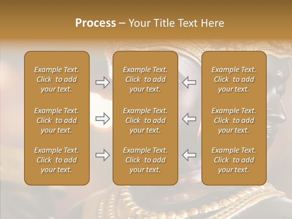 Gold Zen Prayer PowerPoint Template