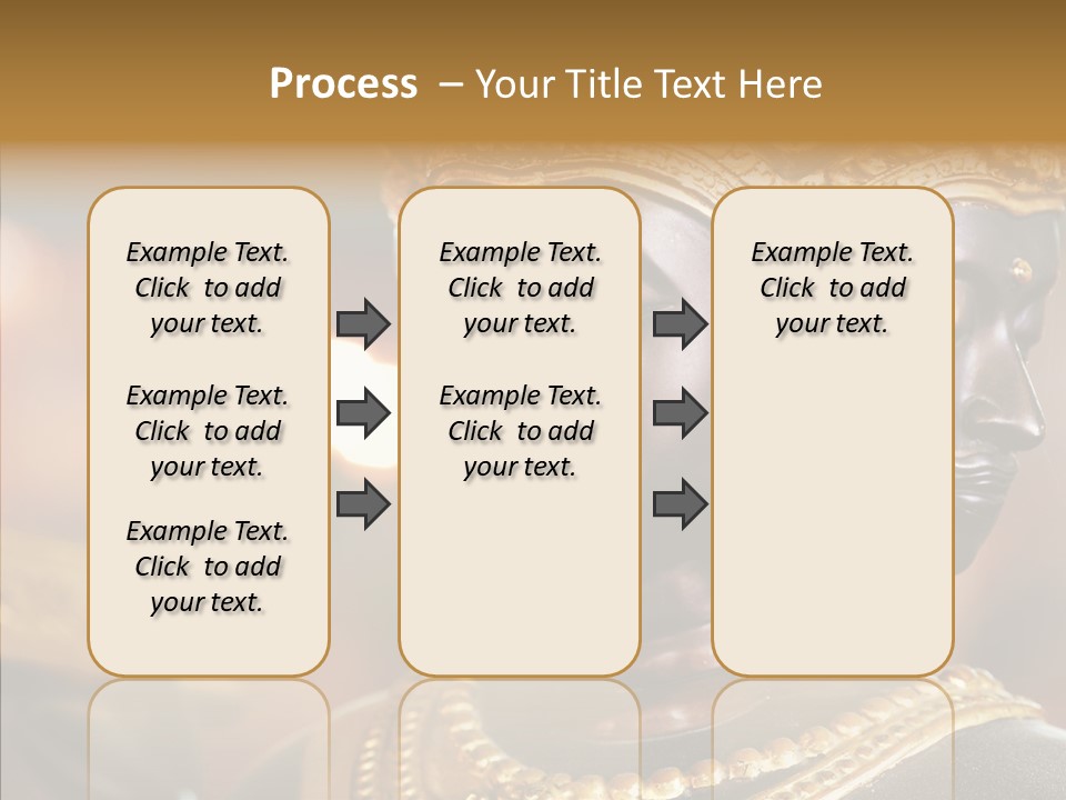 Gold Zen Prayer PowerPoint Template