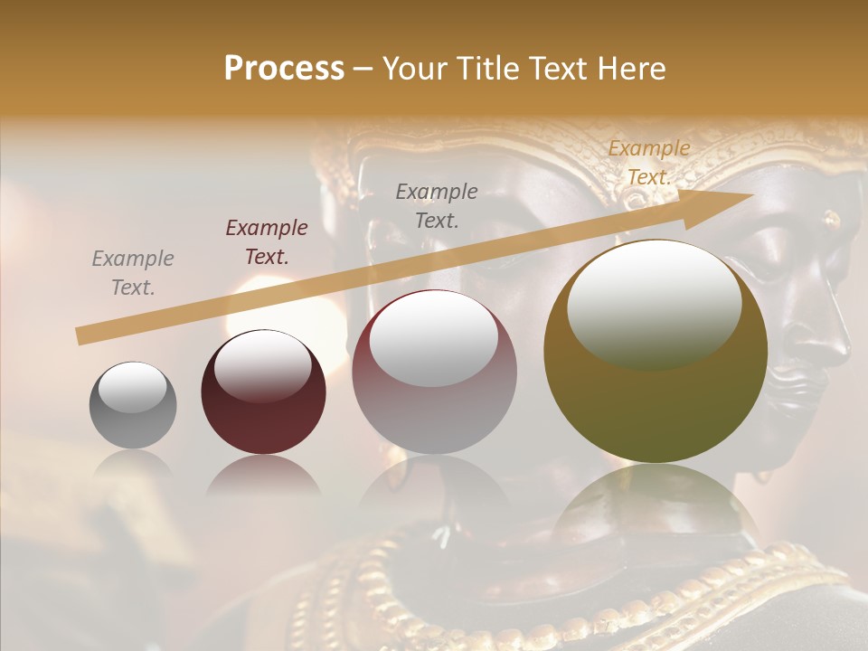 Gold Zen Prayer PowerPoint Template