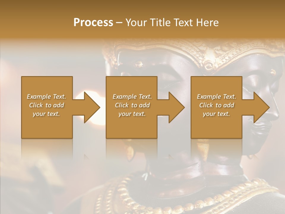 Gold Zen Prayer PowerPoint Template