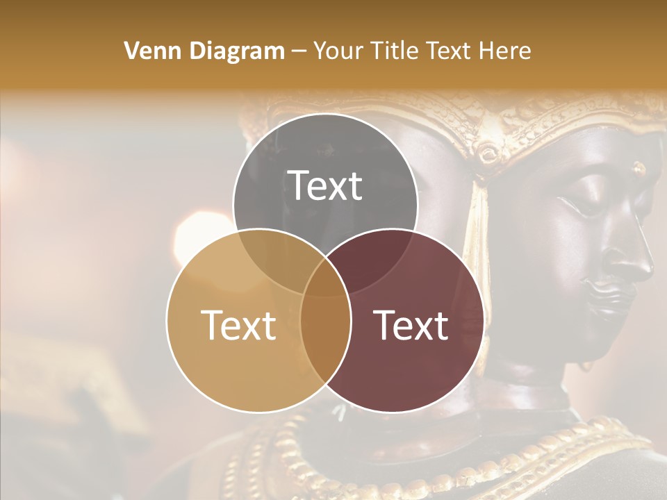 Gold Zen Prayer PowerPoint Template