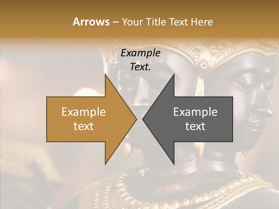 Gold Zen Prayer PowerPoint Template