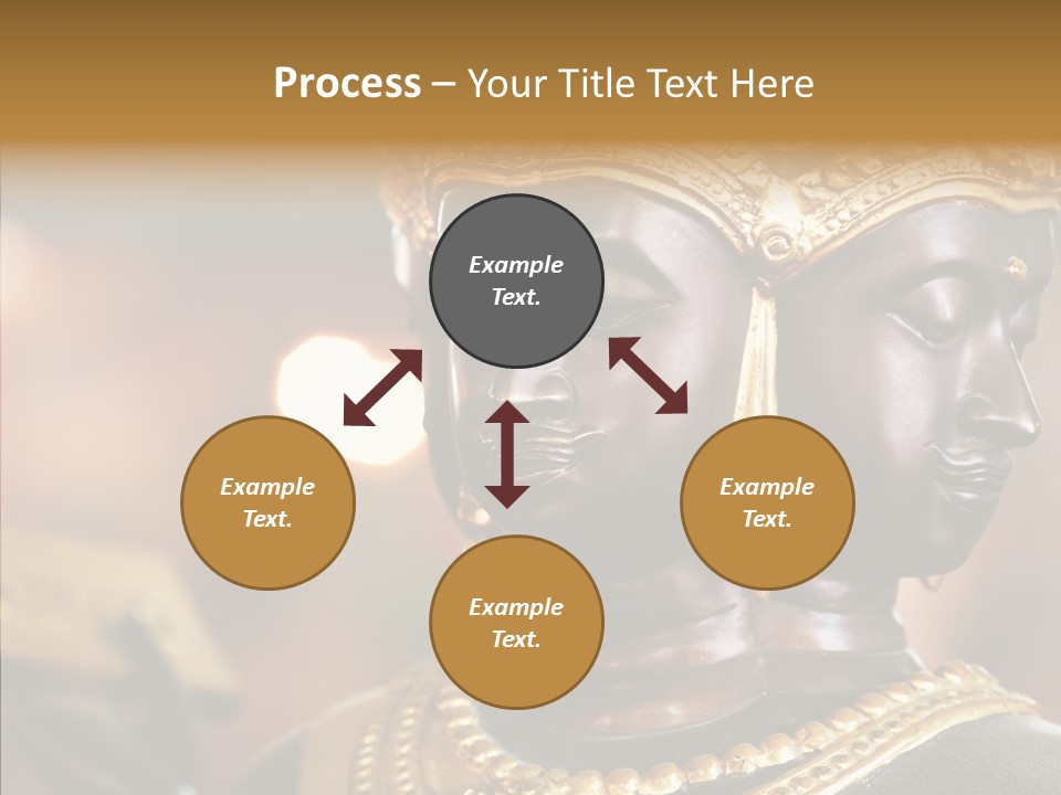 Gold Zen Prayer PowerPoint Template