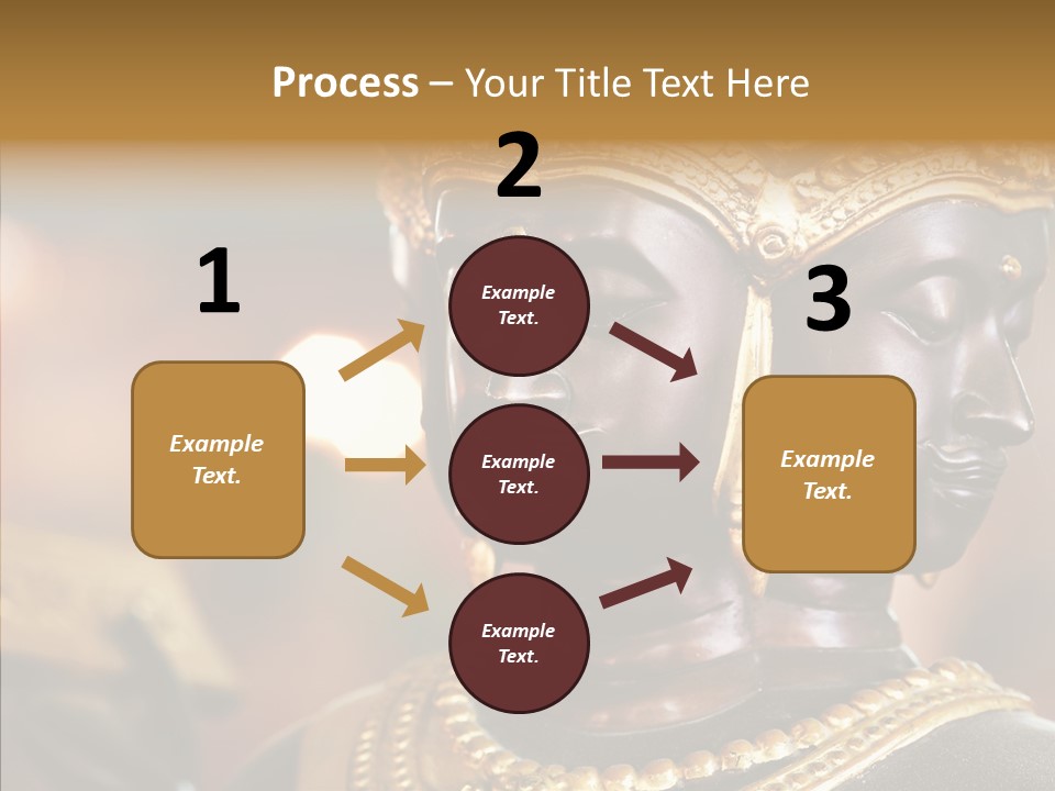 Gold Zen Prayer PowerPoint Template