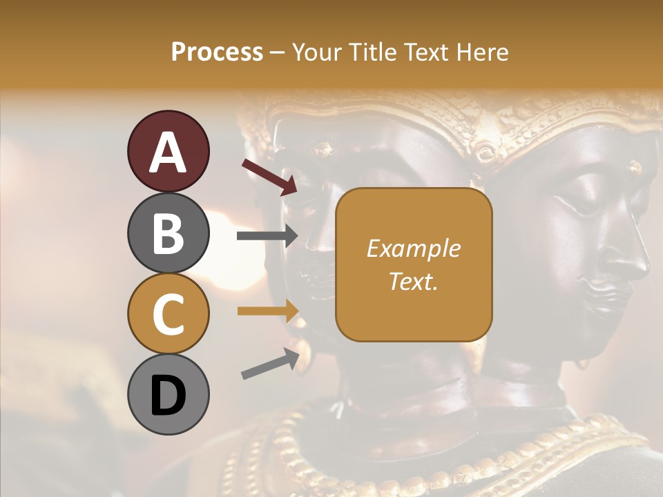 Gold Zen Prayer PowerPoint Template