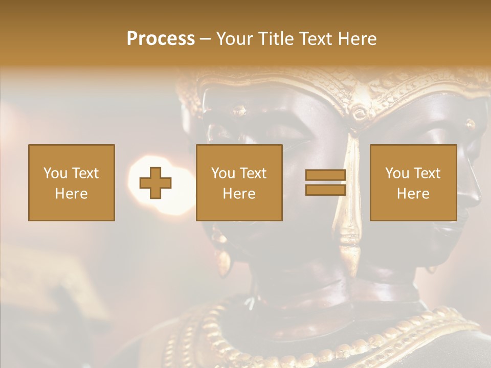 Gold Zen Prayer PowerPoint Template