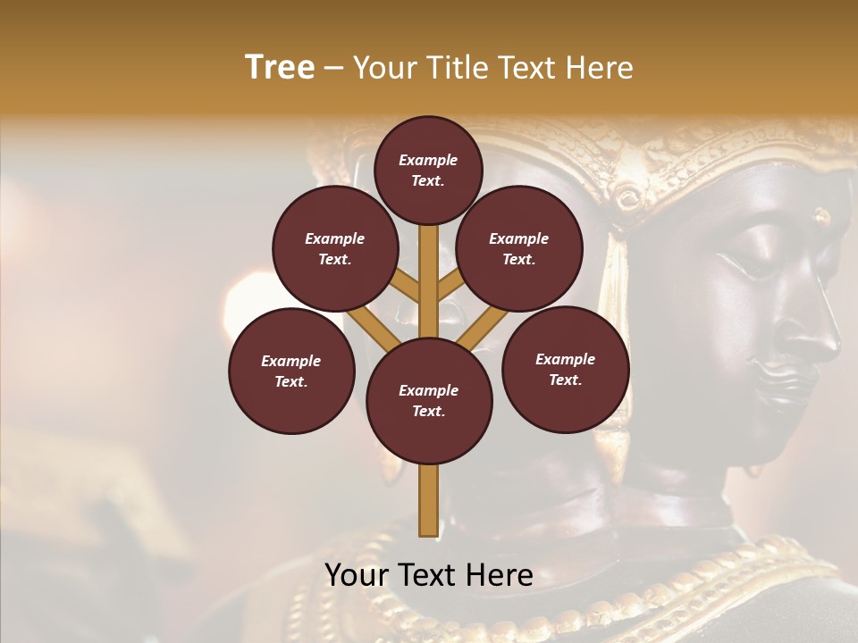 Gold Zen Prayer PowerPoint Template