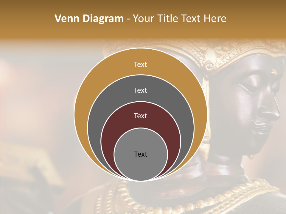 Gold Zen Prayer PowerPoint Template