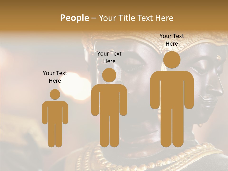 Gold Zen Prayer PowerPoint Template