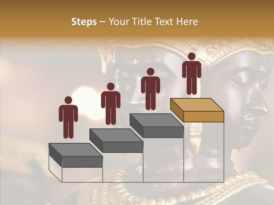 Gold Zen Prayer PowerPoint Template