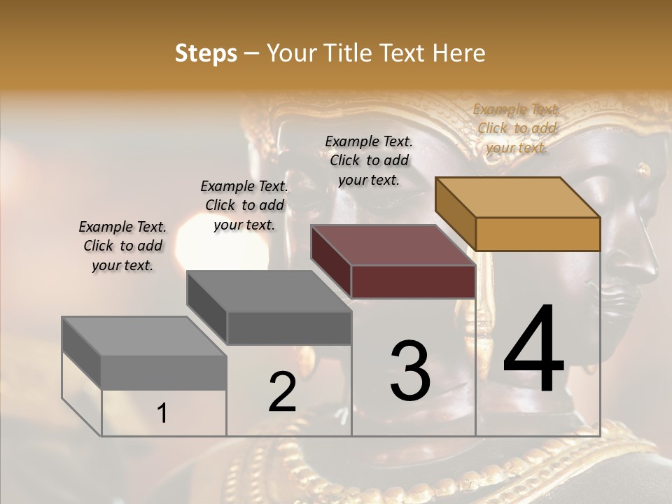 Gold Zen Prayer PowerPoint Template
