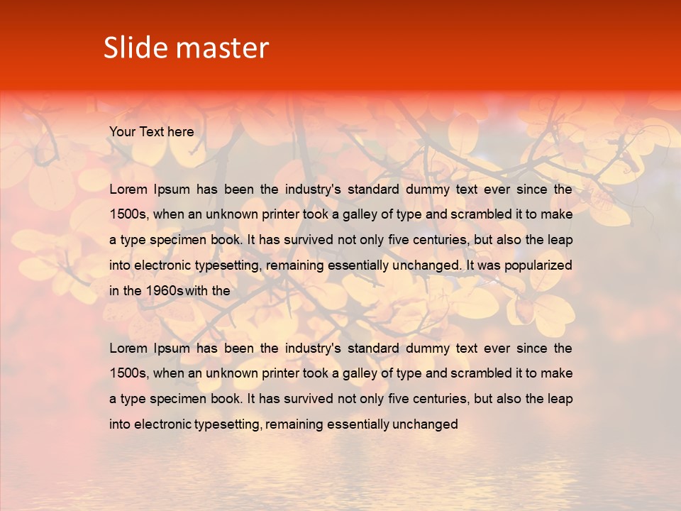 Colour Landscape Blaze PowerPoint Template