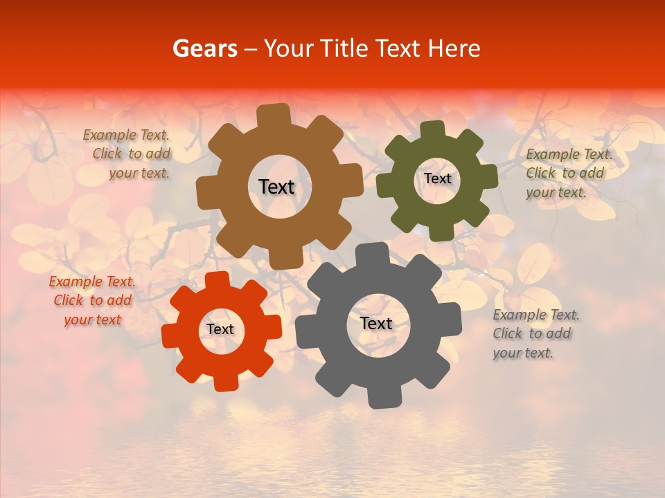 Colour Landscape Blaze PowerPoint Template