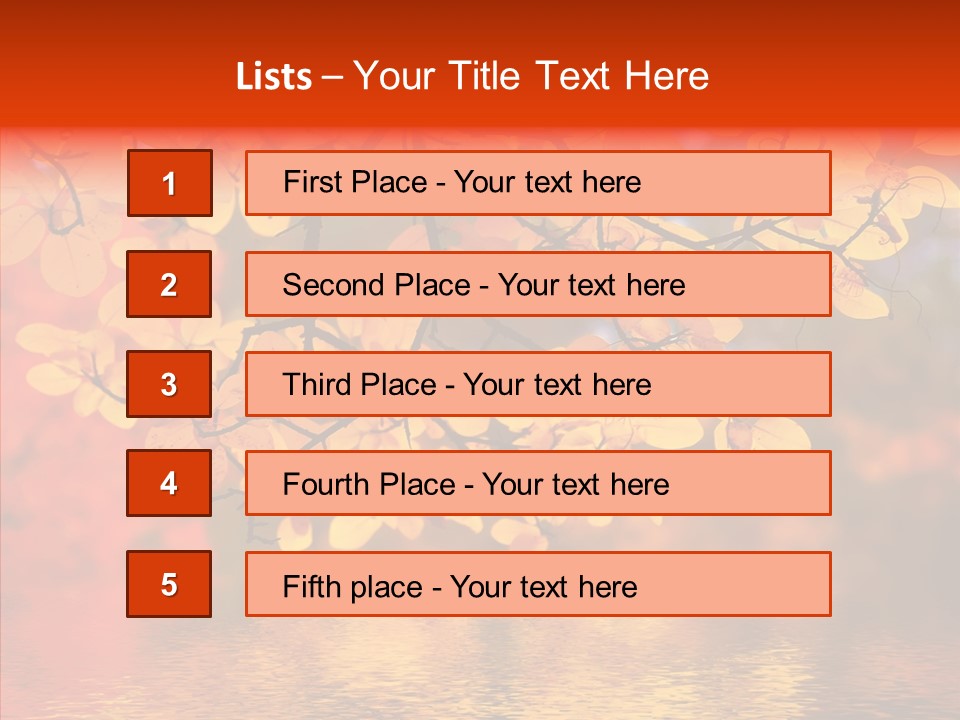 Colour Landscape Blaze PowerPoint Template