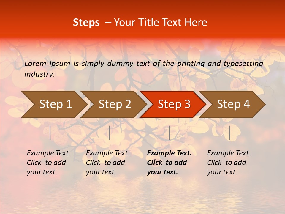 Colour Landscape Blaze PowerPoint Template