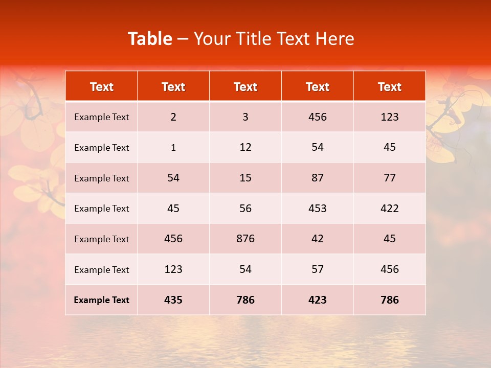 Colour Landscape Blaze PowerPoint Template