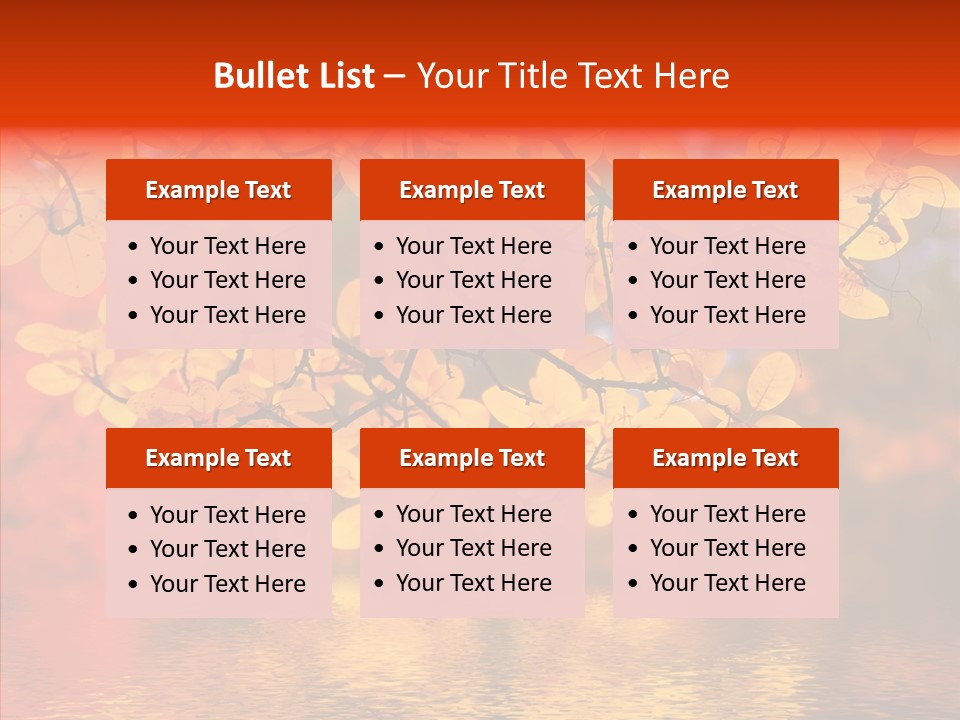 Colour Landscape Blaze PowerPoint Template
