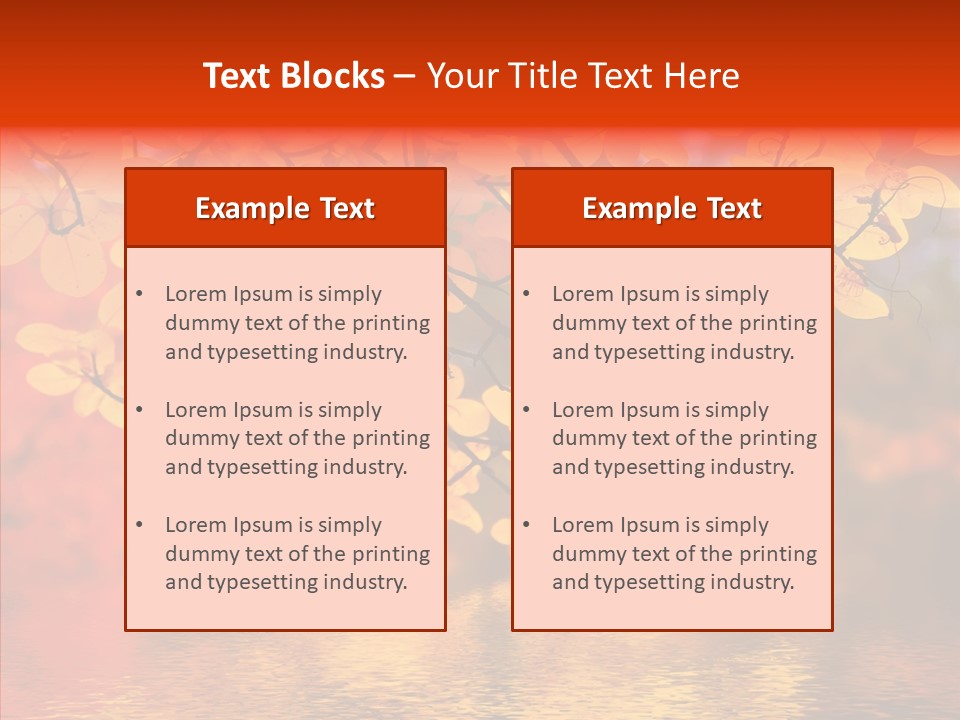Colour Landscape Blaze PowerPoint Template