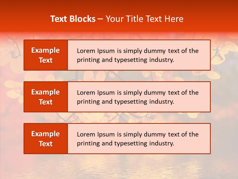 Colour Landscape Blaze PowerPoint Template