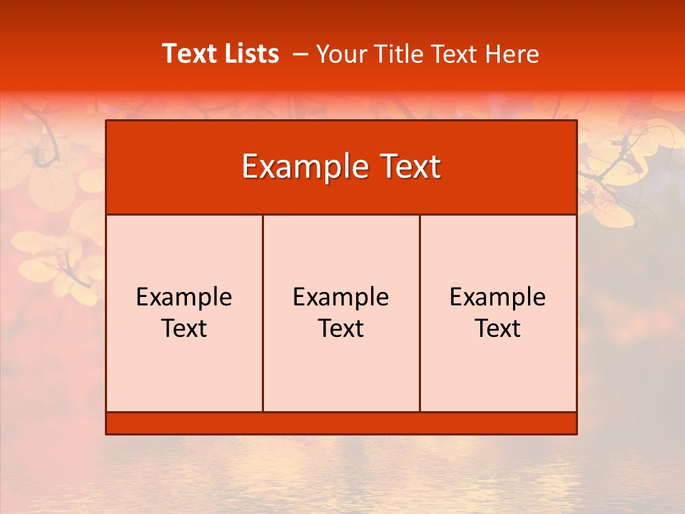 Colour Landscape Blaze PowerPoint Template