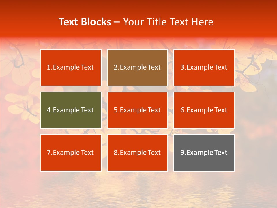 Colour Landscape Blaze PowerPoint Template
