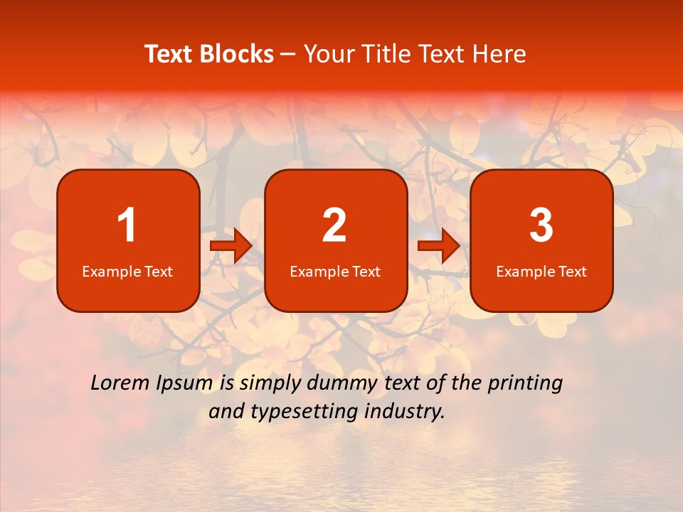 Colour Landscape Blaze PowerPoint Template