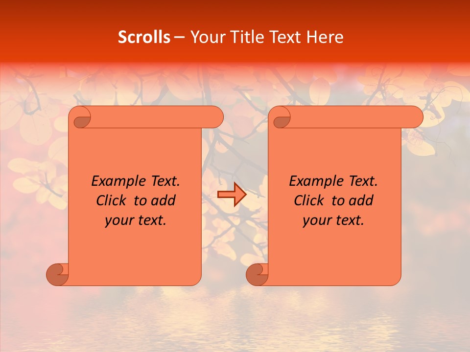 Colour Landscape Blaze PowerPoint Template